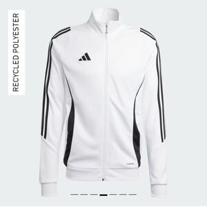 Adidas Youth Tiro 24 Training Jacket White Black  Athletic Size Xlarge 8 - 20